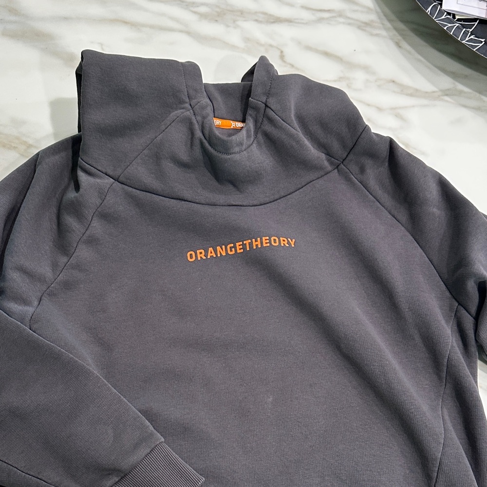 Orangetheory Charcoal Pullover with Orange Logo